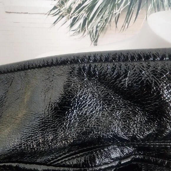 BLANK NYC Women's Patent Leather PUNK BIKER Jacket - Size Small - Picture 10 of 13